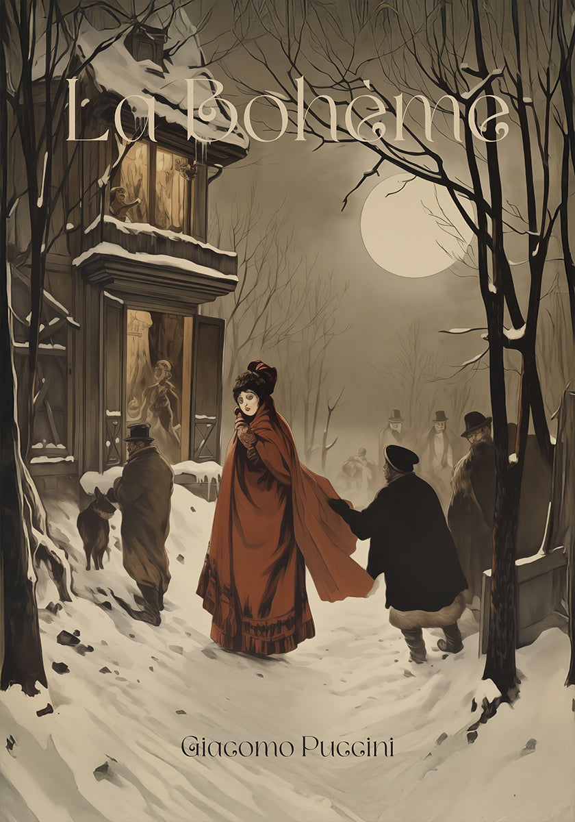 La Bohème Opera legt een winterposter vast