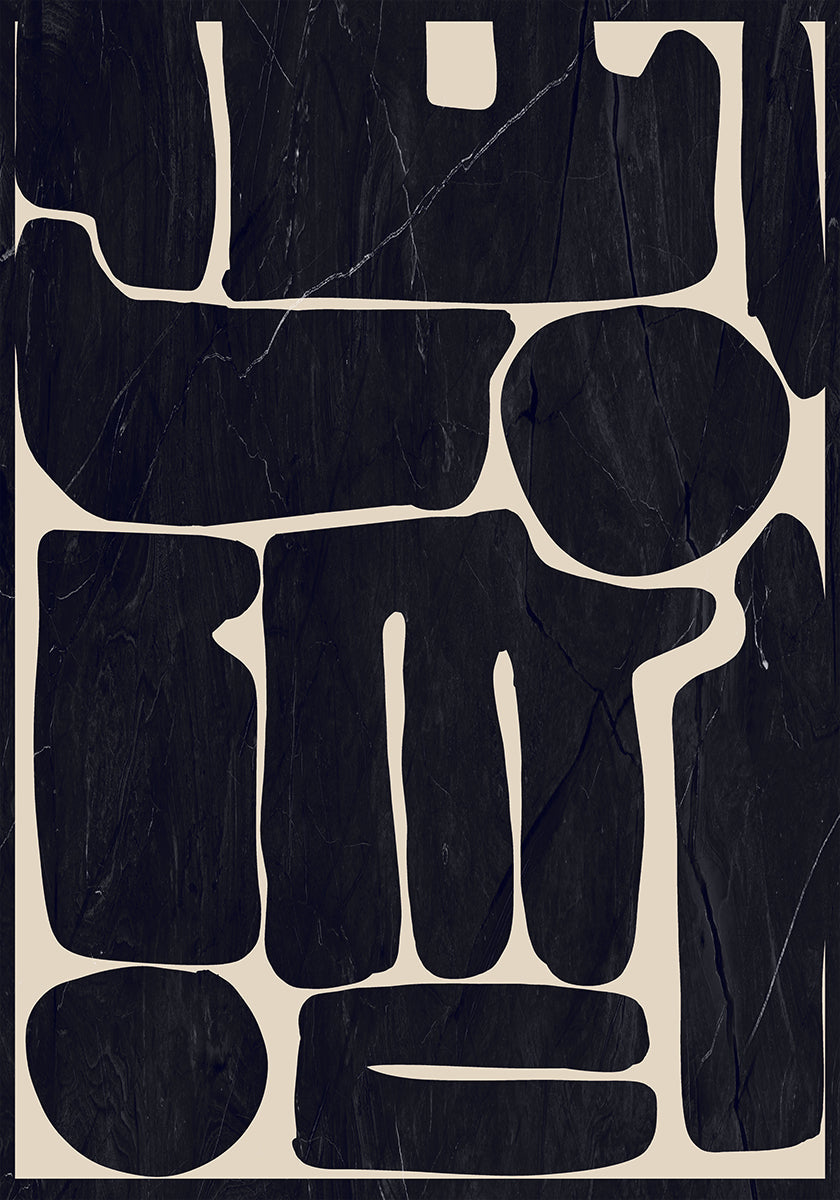 Moderne abstracte minimale vormen 162 poster