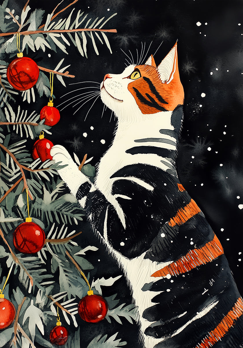 Katten houden van de kerstboom (NIEUW)