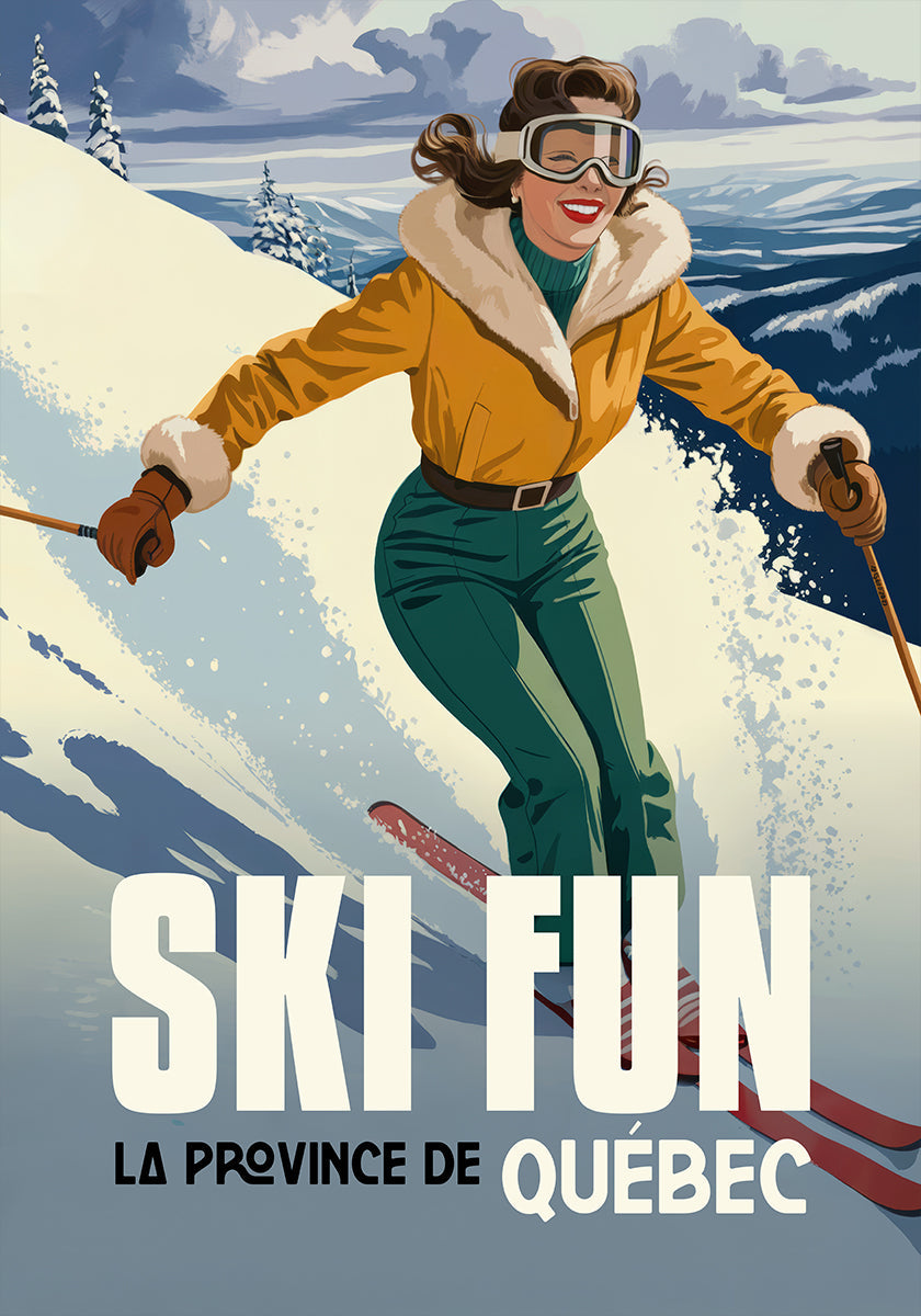 Skiplezier Quebec Poster