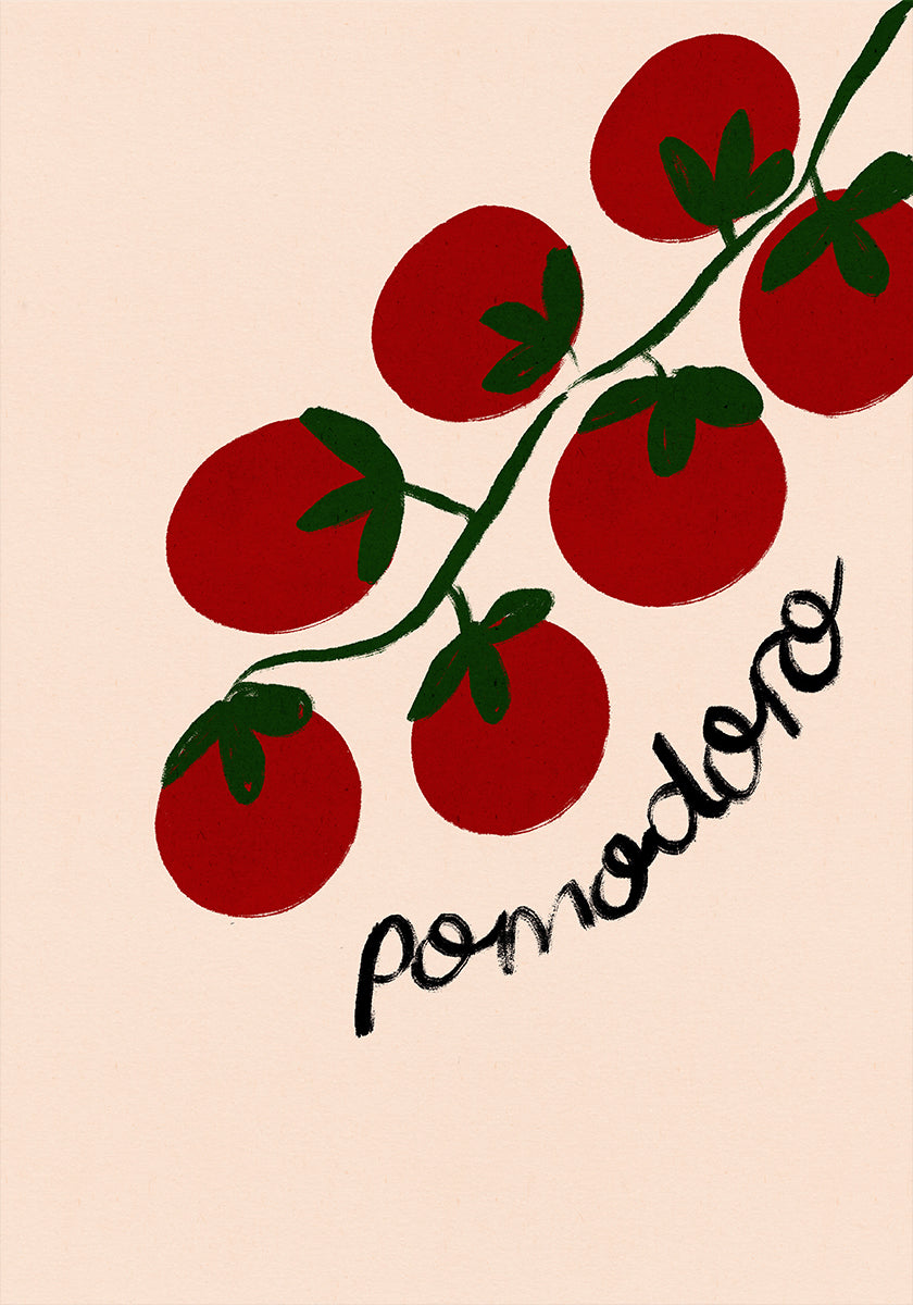Pomodoro tomaat Italiaans eten Poster