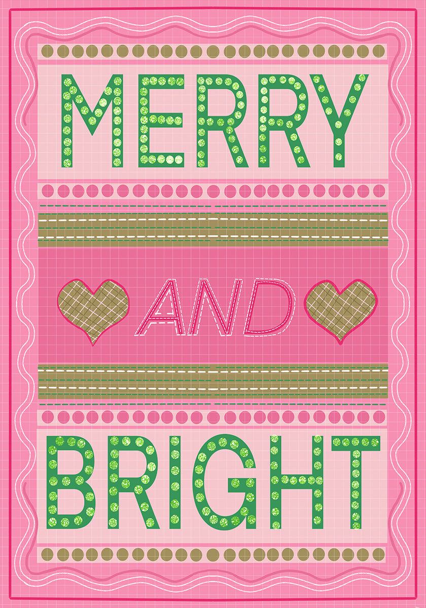 Merry and Bright Christmas Plakat - Posterbox