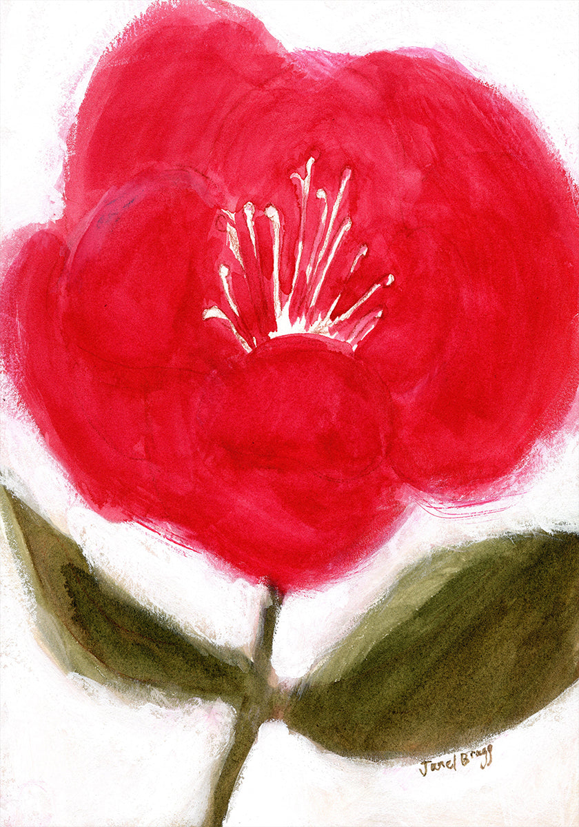 Bloemen in rood voor Cierra-poster