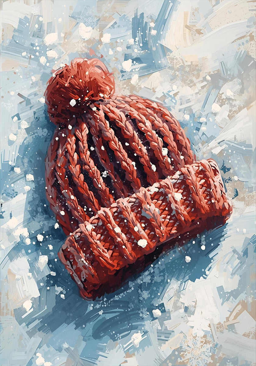 Mütze im Schnee-poster