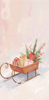 Schlitten mit Geschenken Plakat - Posterbox