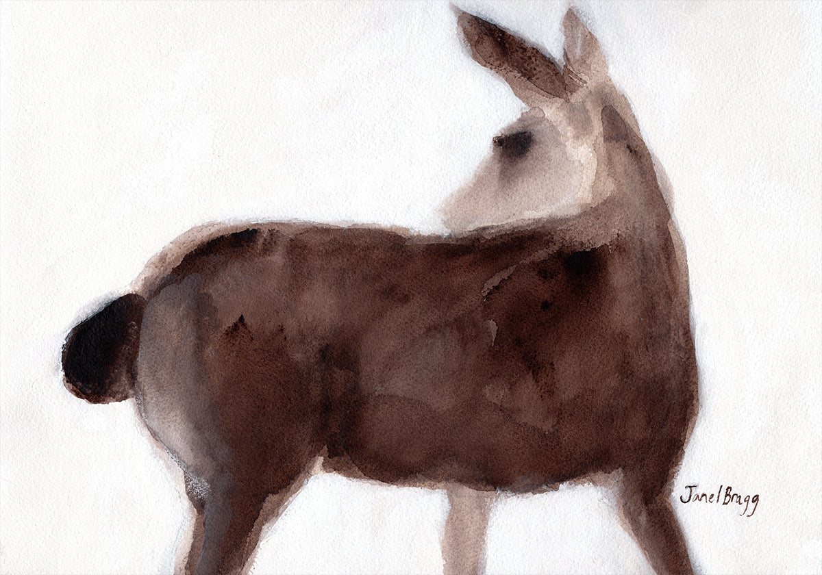 Herten op Creekside Lane-poster