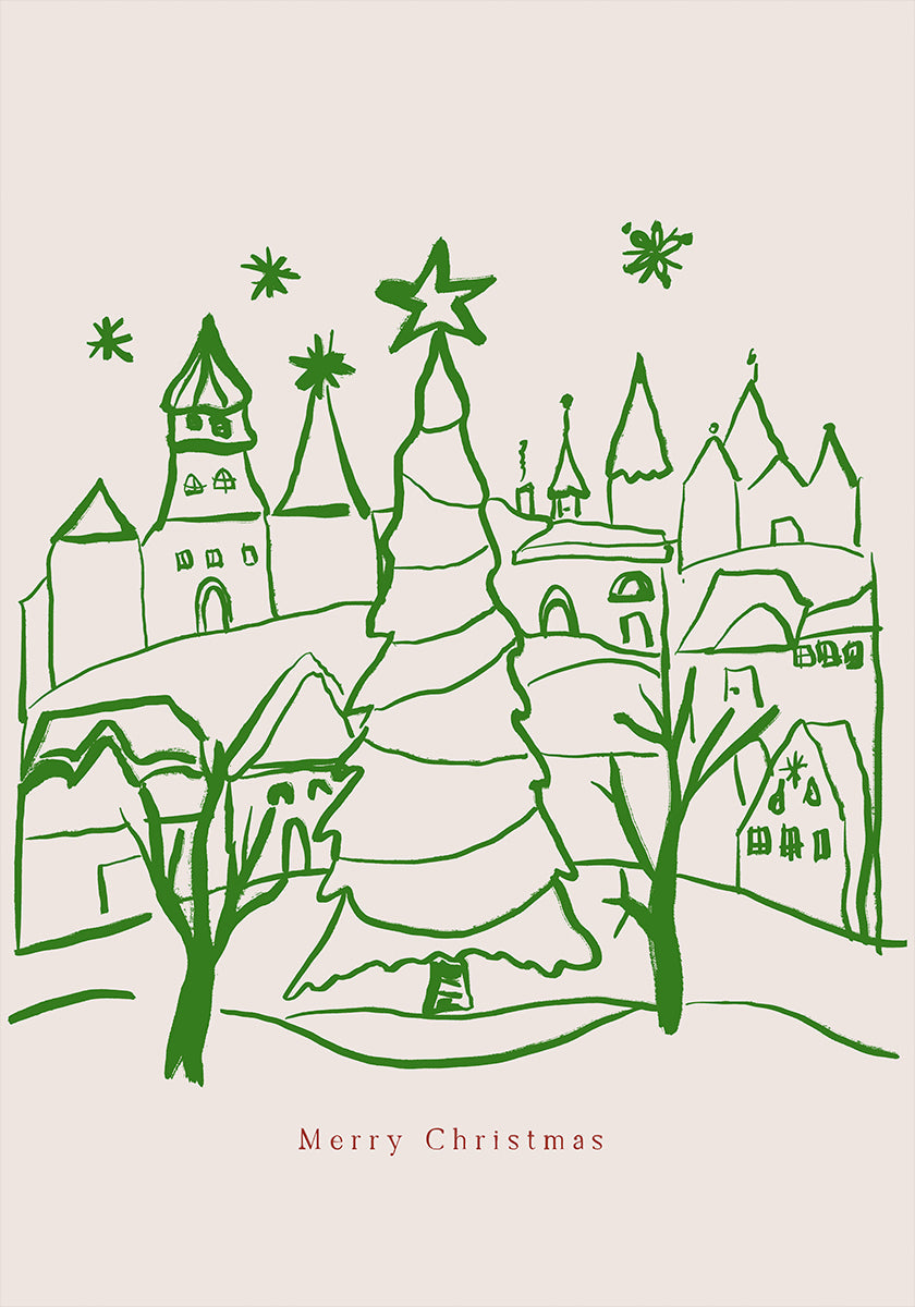 Vrolijke kerststad (NIEUW)