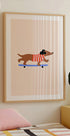 Dachshund on Skateboard (NEW) - Posterbox