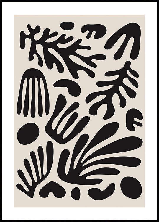 Henri Matisse Black Algae Collection #3 Plakat - Posterbox