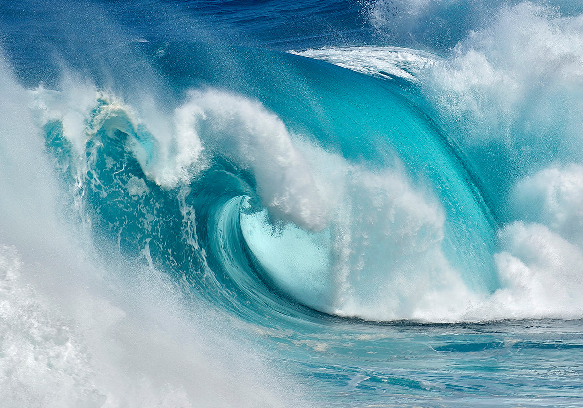 Wanneer de oceaan verandert in blauw vuur Poster