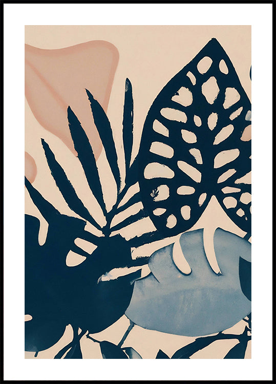 Powder Pink Leaves (NEW) - Posterbox