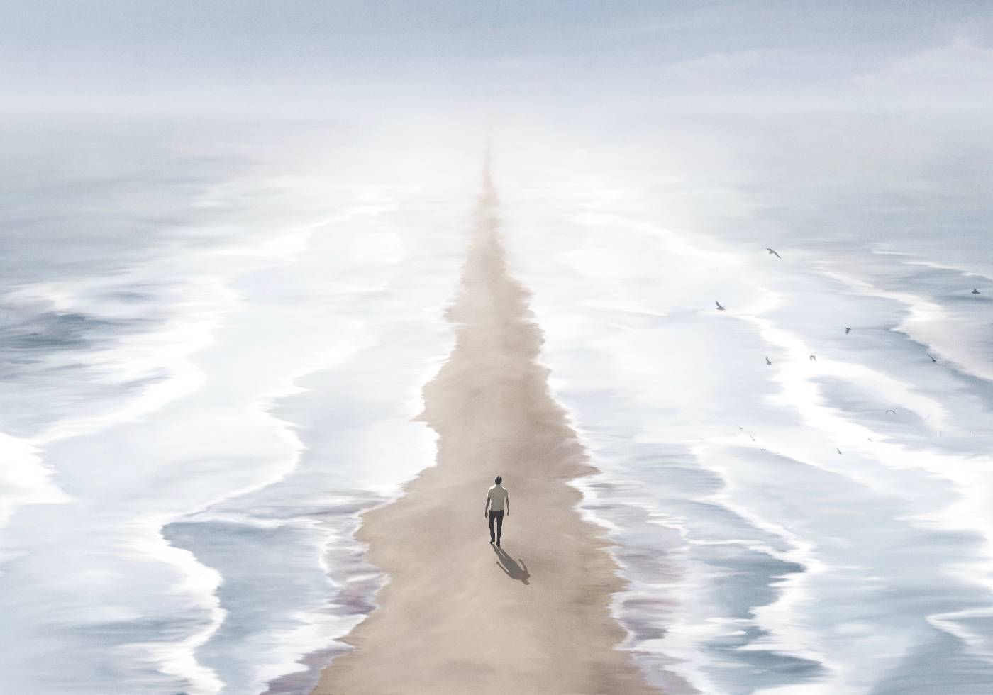Surreal Path Between Seas Plakat - Posterbox.no