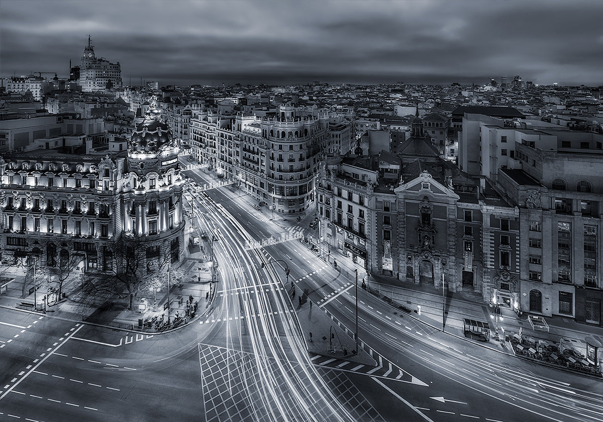 Stadslichten van Madrid