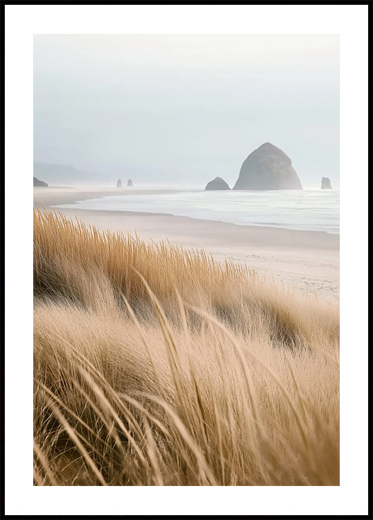Misty Sea with Beach Grass (NEW) - Posterbox