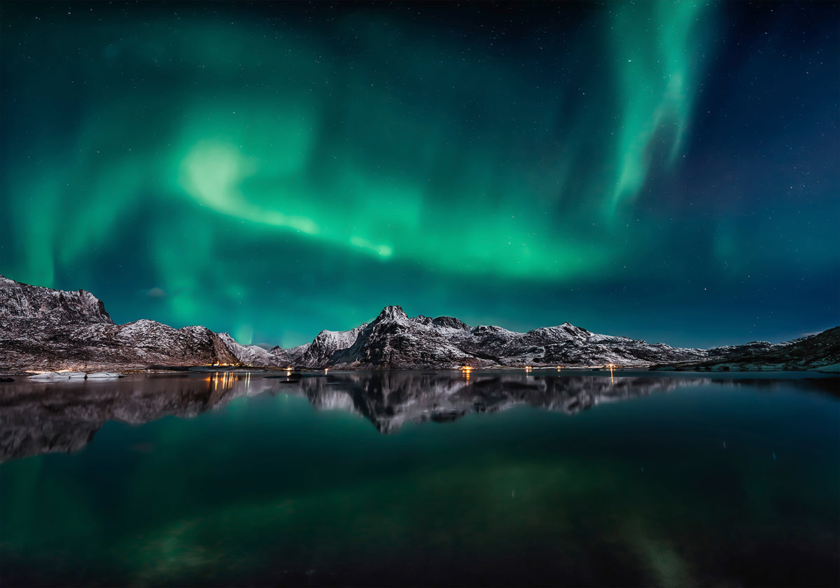 Lofoten Aurora reflectieposter