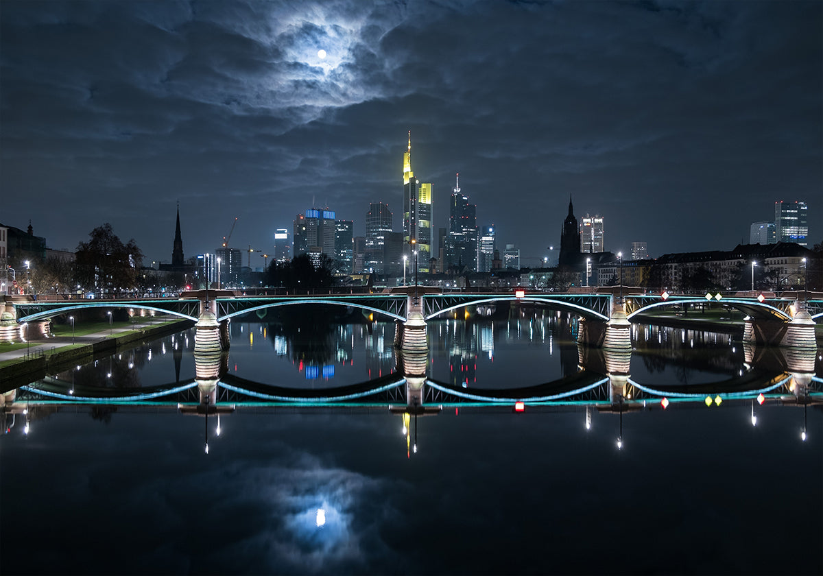 Frankfurt bij Volle Maan