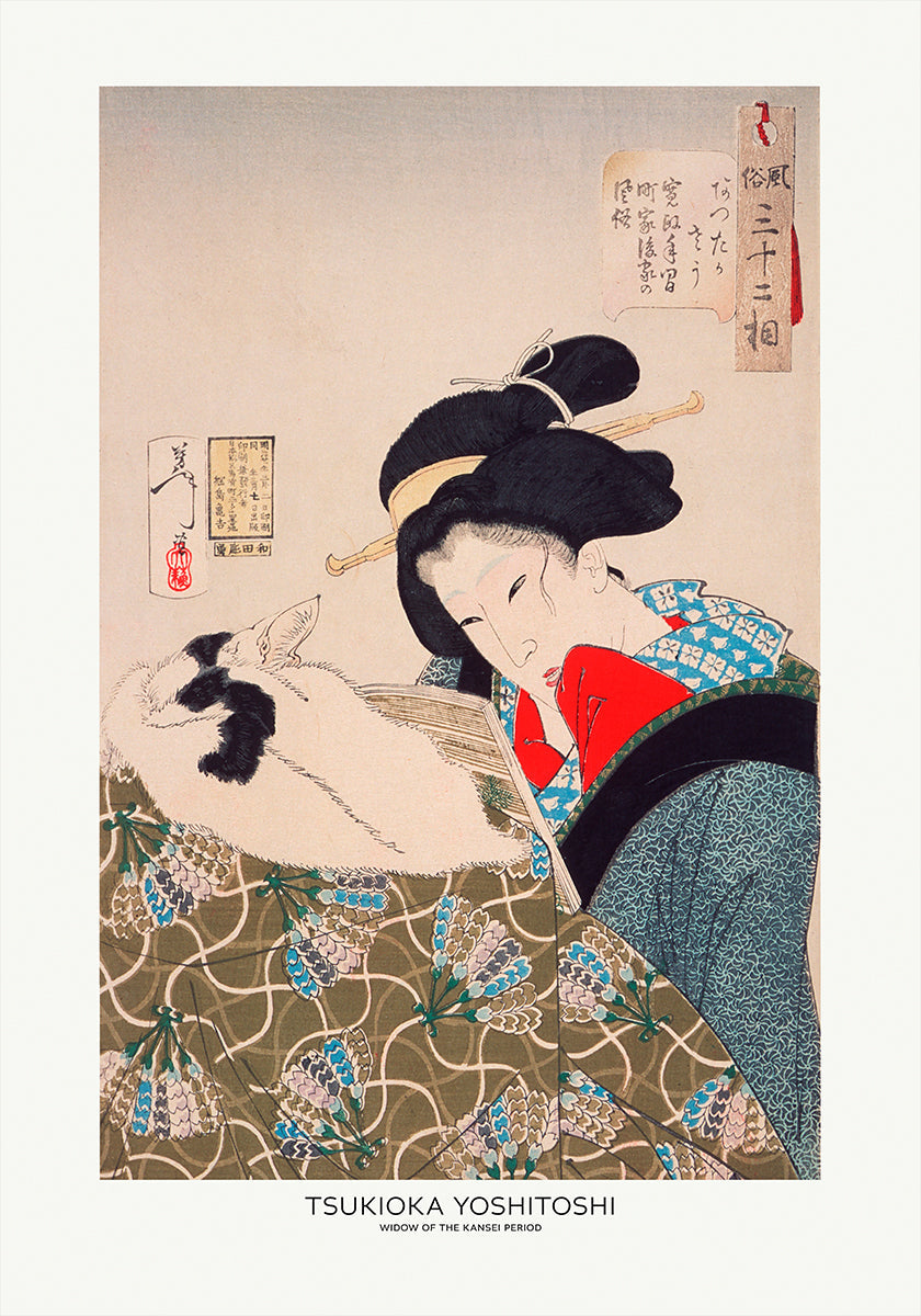 An Urban Widow of the Kansei Period (1789 1800) Plakat - Posterbox