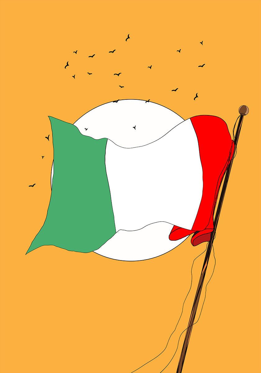 Italian Flag Waving (NEW) - Posterbox