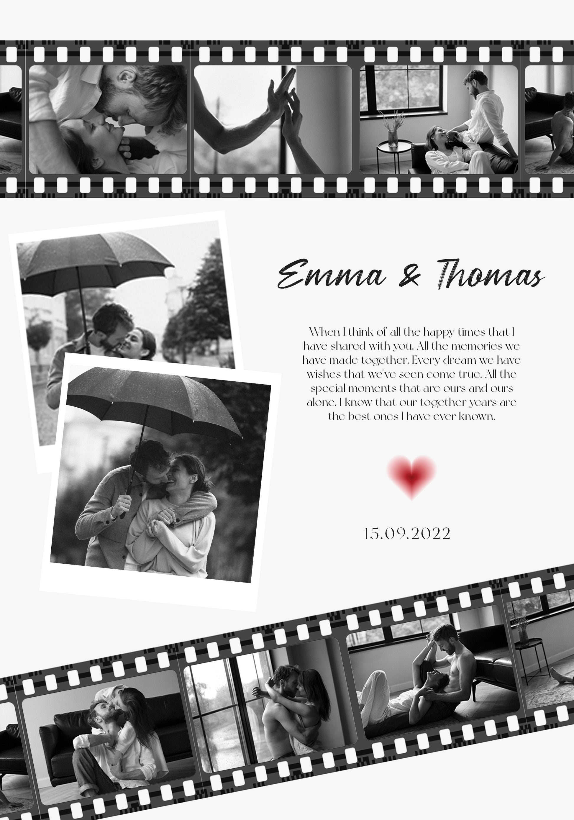 Jubileumfilm fotocollageposter