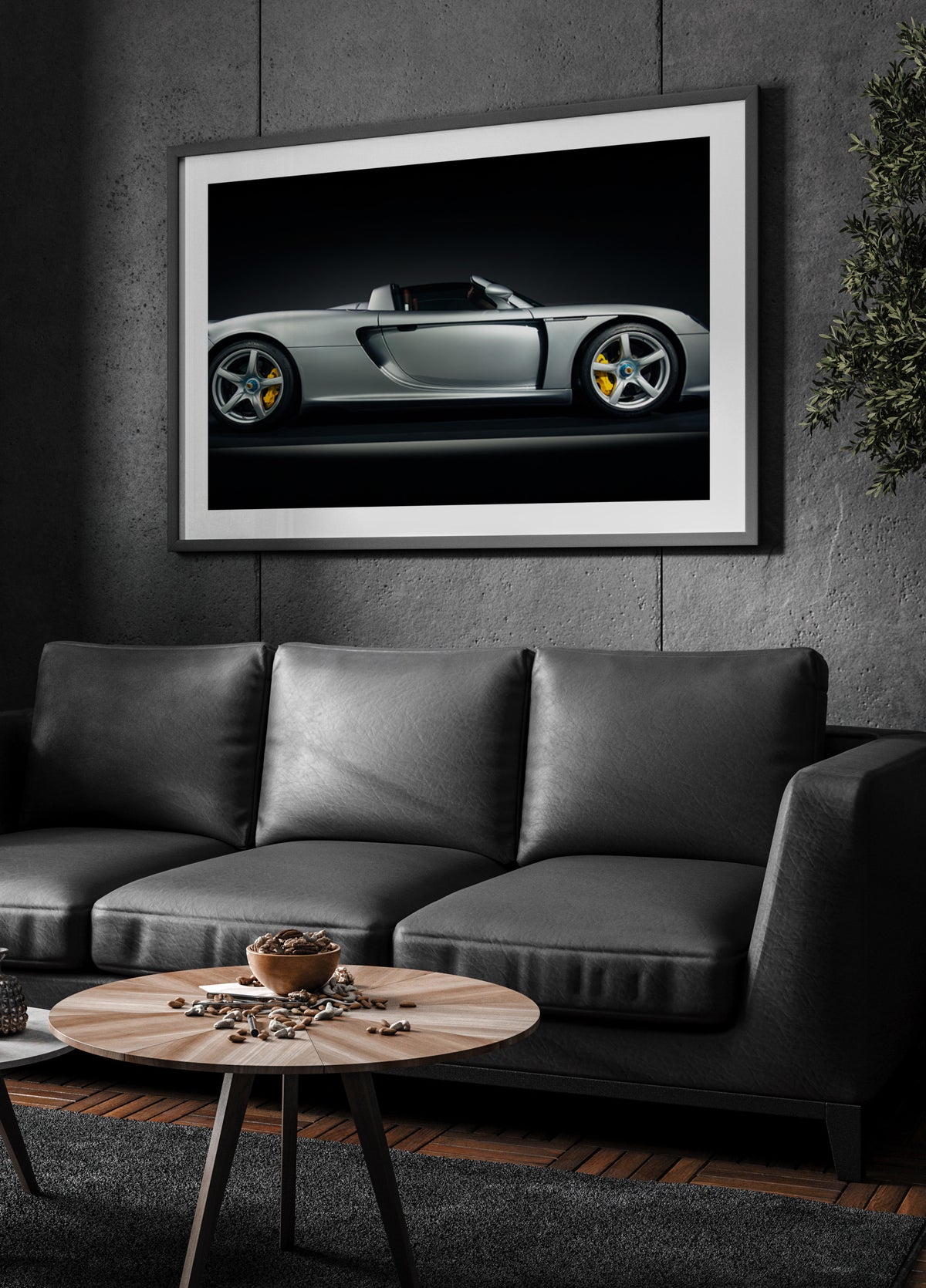 Elegante zilveren supercar