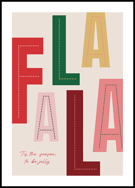 FaLaLa Kerstseizoenposter