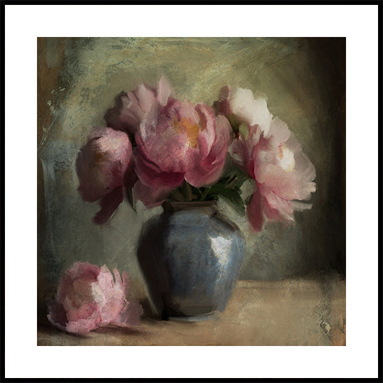 Pivoines een roos-poster
