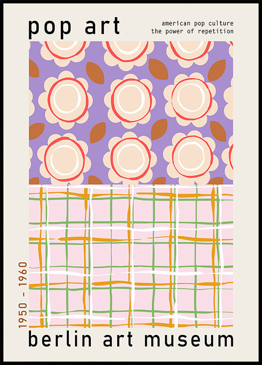 Pop-art poster van het Berlijnse kunstmuseum