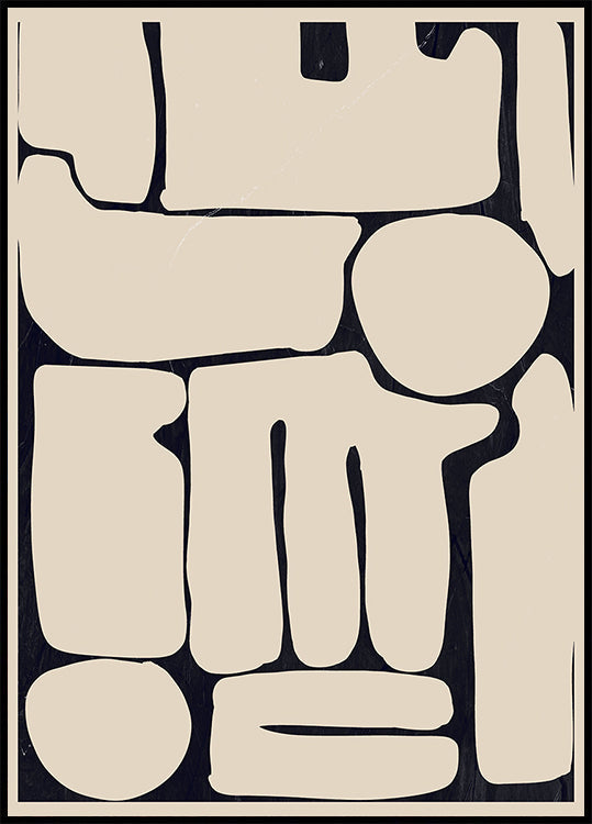 Moderne abstracte minimale vormen 161 poster