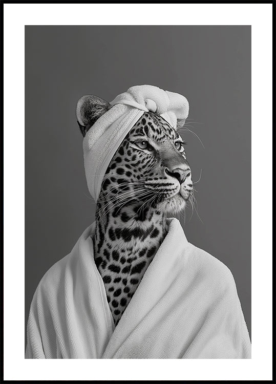Lady Leopard Spa dag-poster