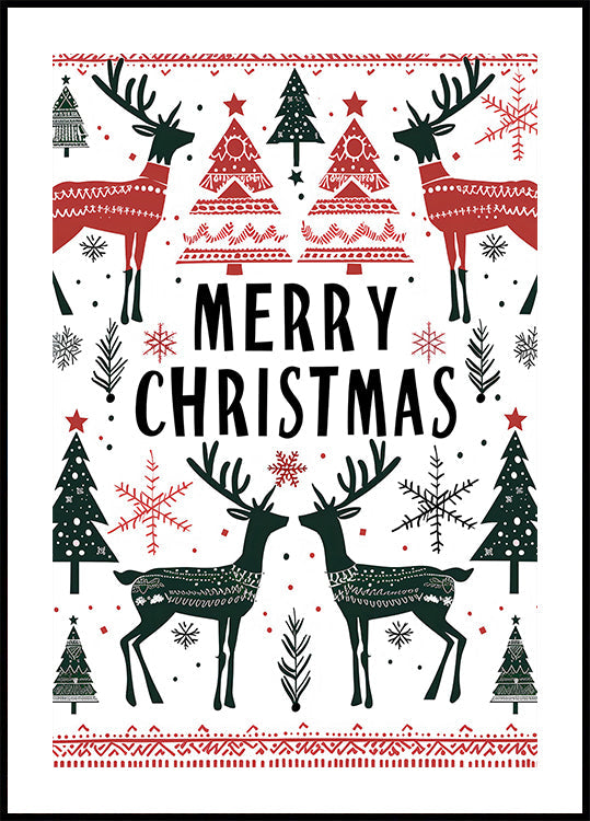 Vrolijk kerstfeest nr. 2-poster