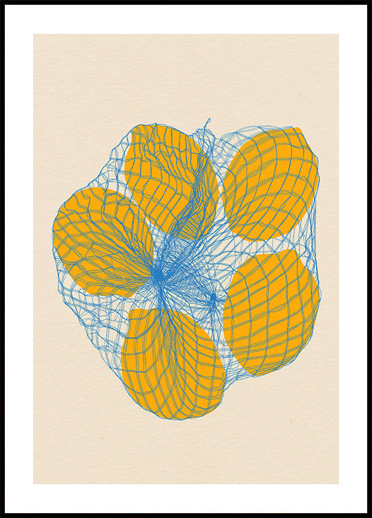 Vijf Citroenen In Een Netzakposter