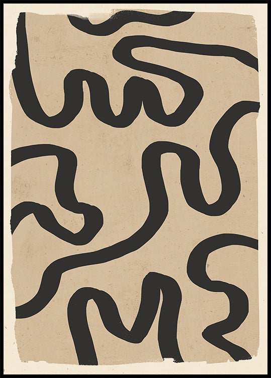 Abstracte lijnkunst 173 poster