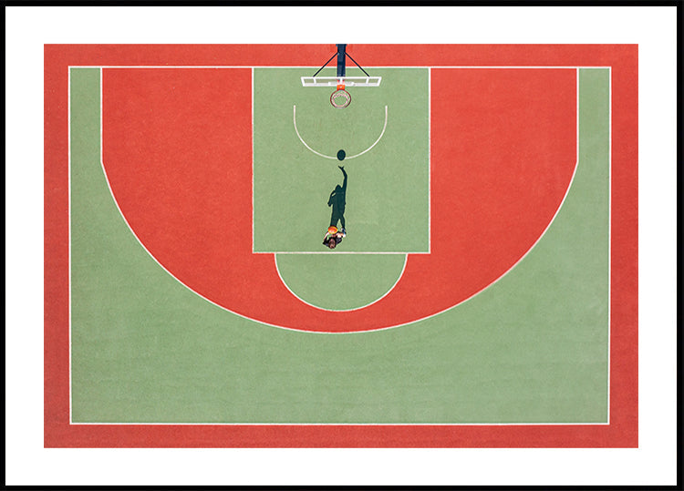 Schaduwbasketbalposter