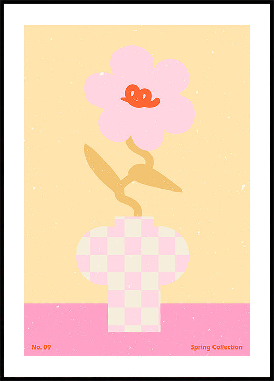 Lentebloem #09-poster