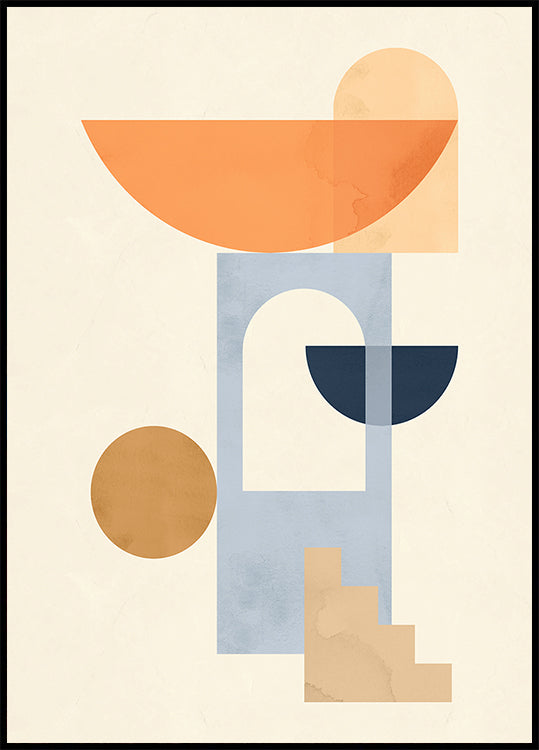 Geometrische compositie 7 Poster