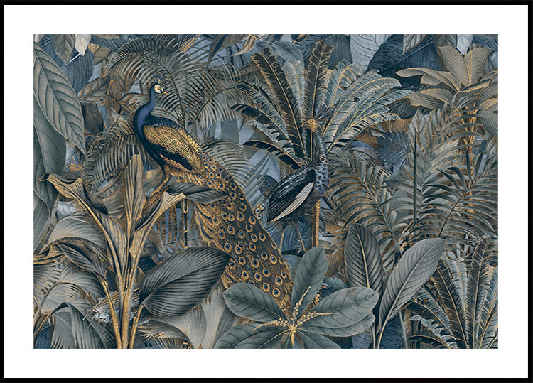 Jungle vogels tuin No3 poster