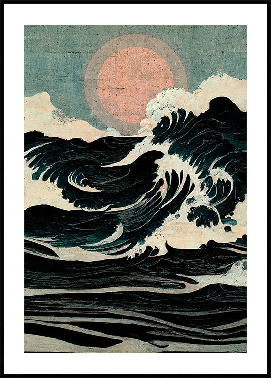 Hemelse Wavescape-poster