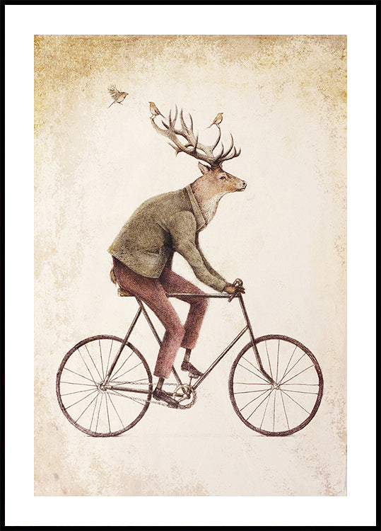 Zelfs een heer rijdt op Poster