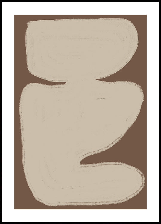 Abstracte gefluisterposter