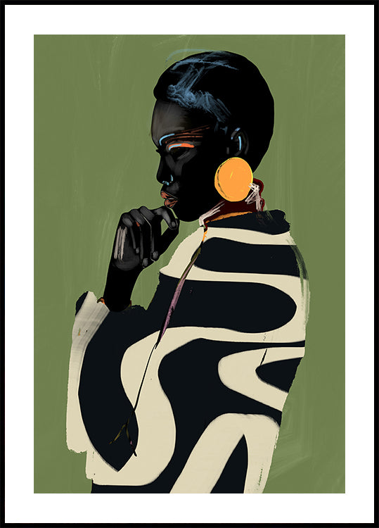 Gewaagde contemplatieposter