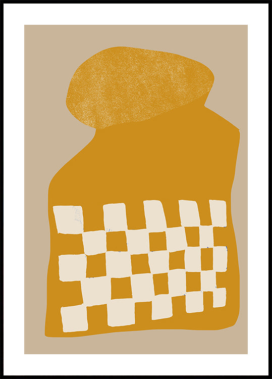 Gouden geruite vorm