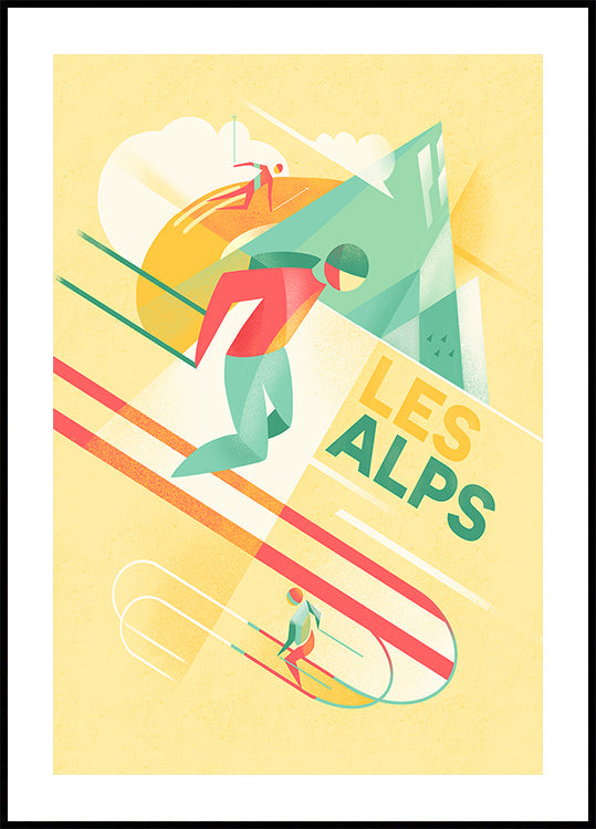 Retro ski-poster