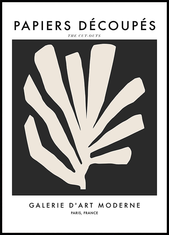 Silhouet bladeren Poster