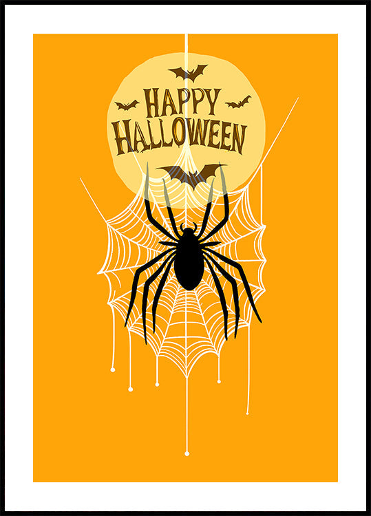 Retro Spooktacular: een hippe Halloween-sfeerposter