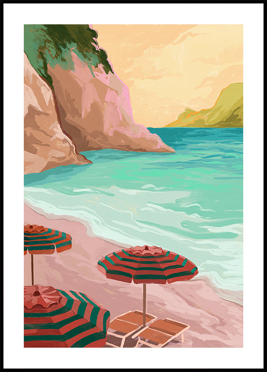 Tropische vakantieposter