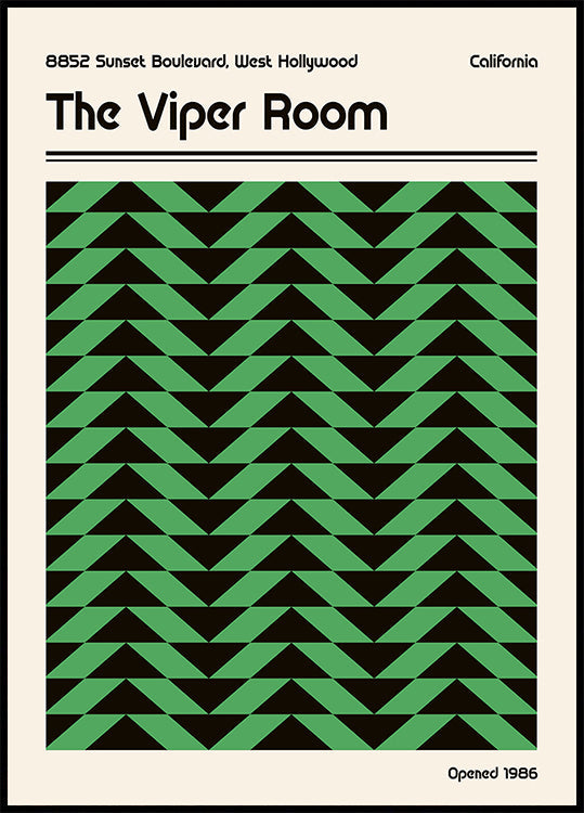Viper kamer retro poster