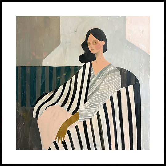 Vrouw In Leunen Poster