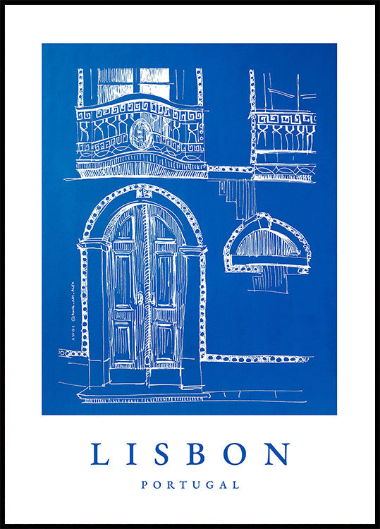 Lissabon deuropening poster