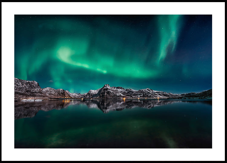 Lofoten Aurora reflectieposter
