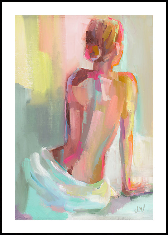 Vrouw poseren poster